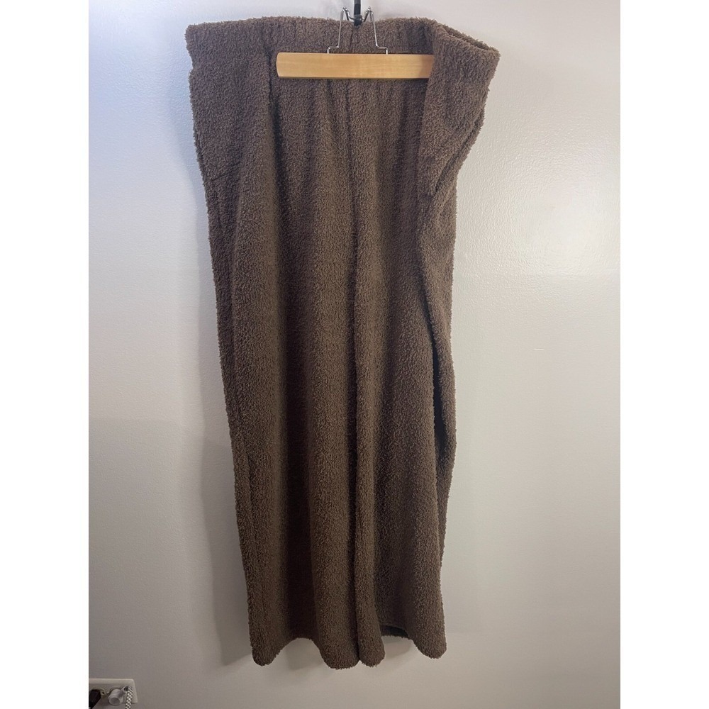 Reebok Womens WDE Cozy Bottom Sherpa Fleece Wide Leg Pants Brown XL NEW